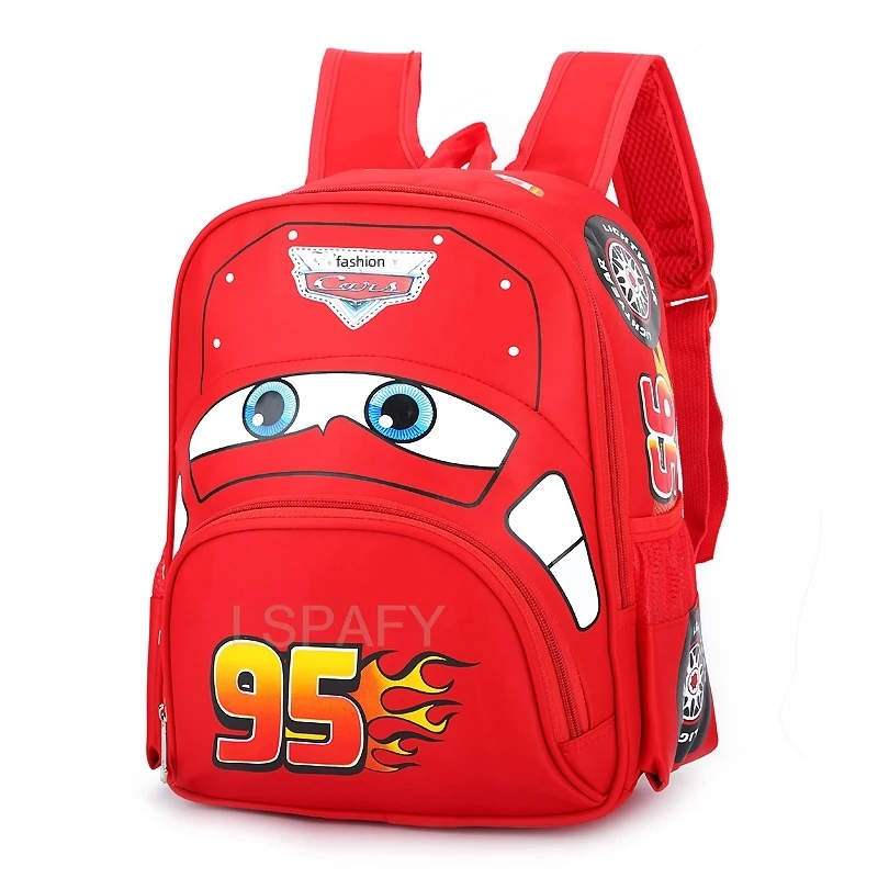 New Kindergarten School Bag Cute Children\'s Backpack Cartoon Car Backpack Casual Preschool School Bag