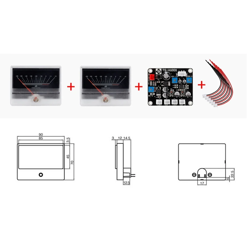 Alimentação Driving Board, DB Nível Header, TN-90A VU Meter