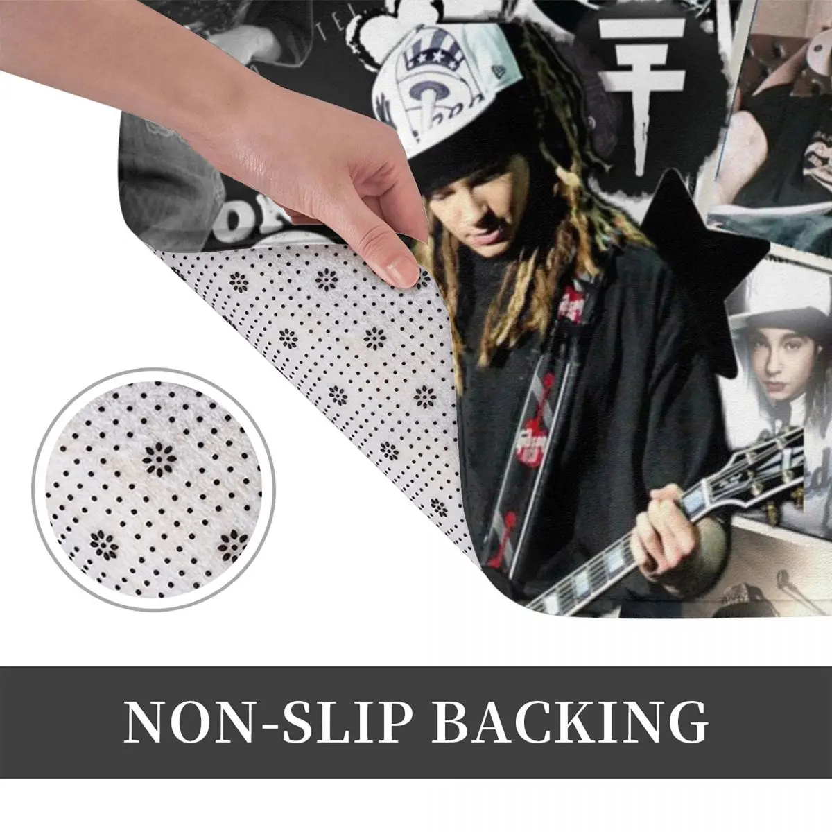 Tokio Hotel Tom Kaulitz Music Band Non-slip Doormat Floor Mat  Carpet Rug for Kitchen Entrance Home Balcony Footpad Mats