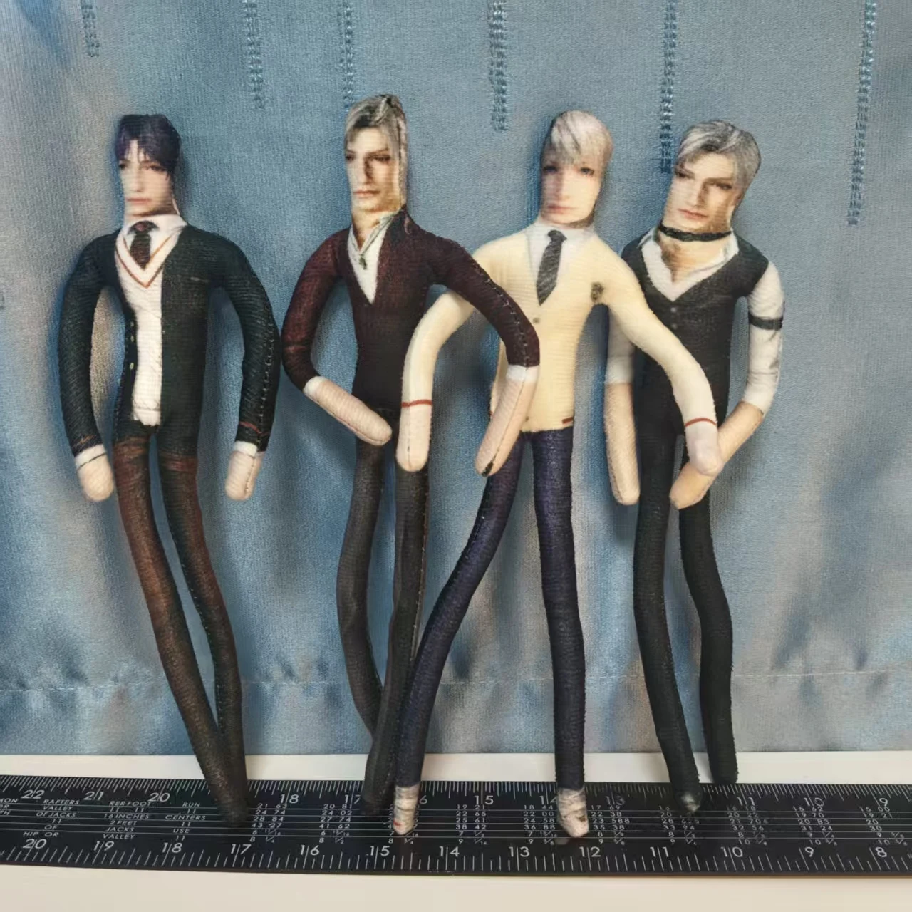 28cm Love And Deep Space Rafayel Xavier Zayne Sylus Full-Body Doll With Frame And Movable Long Strip Game Peripherals Fans Gift