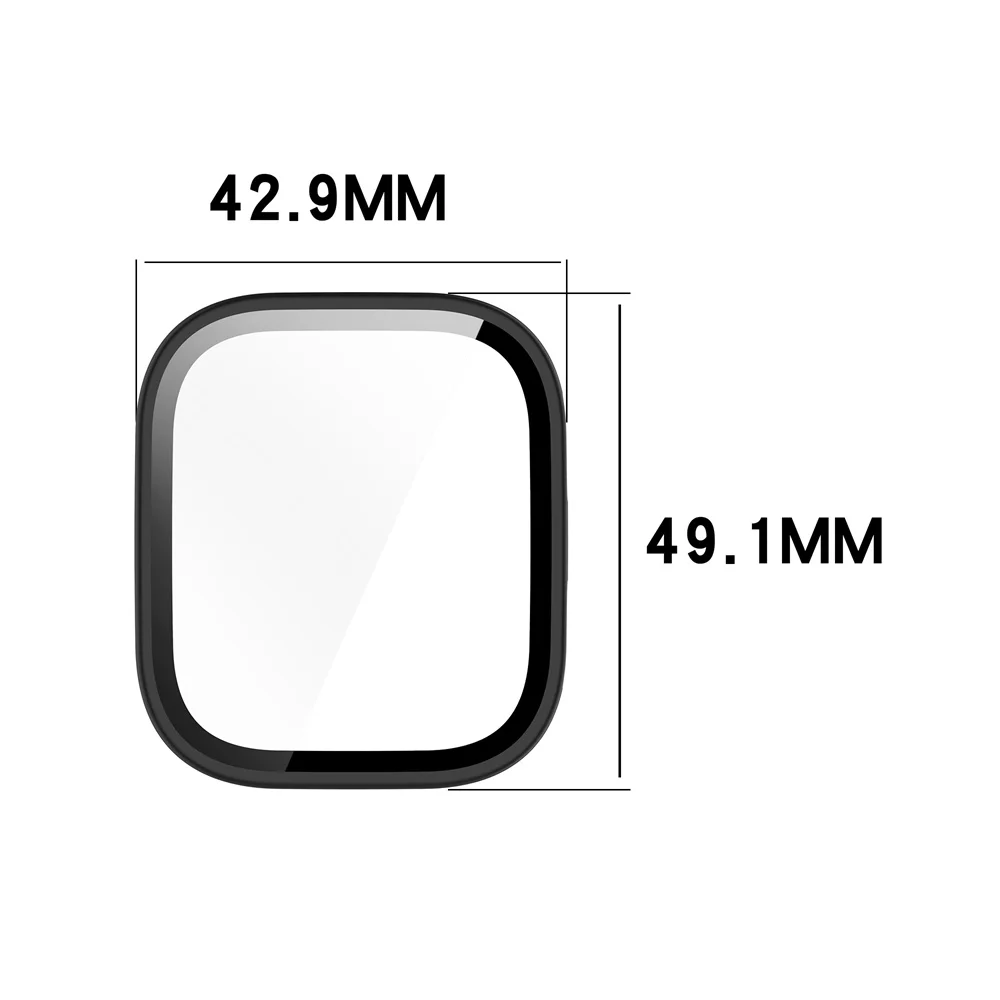 Huami Amazfit Bip 6 Bip6 A2435용 BEHUA 보호 케이스, 강화유리 필름 포함 2in1 PC 쉘 스크린 보호 케이스 커버