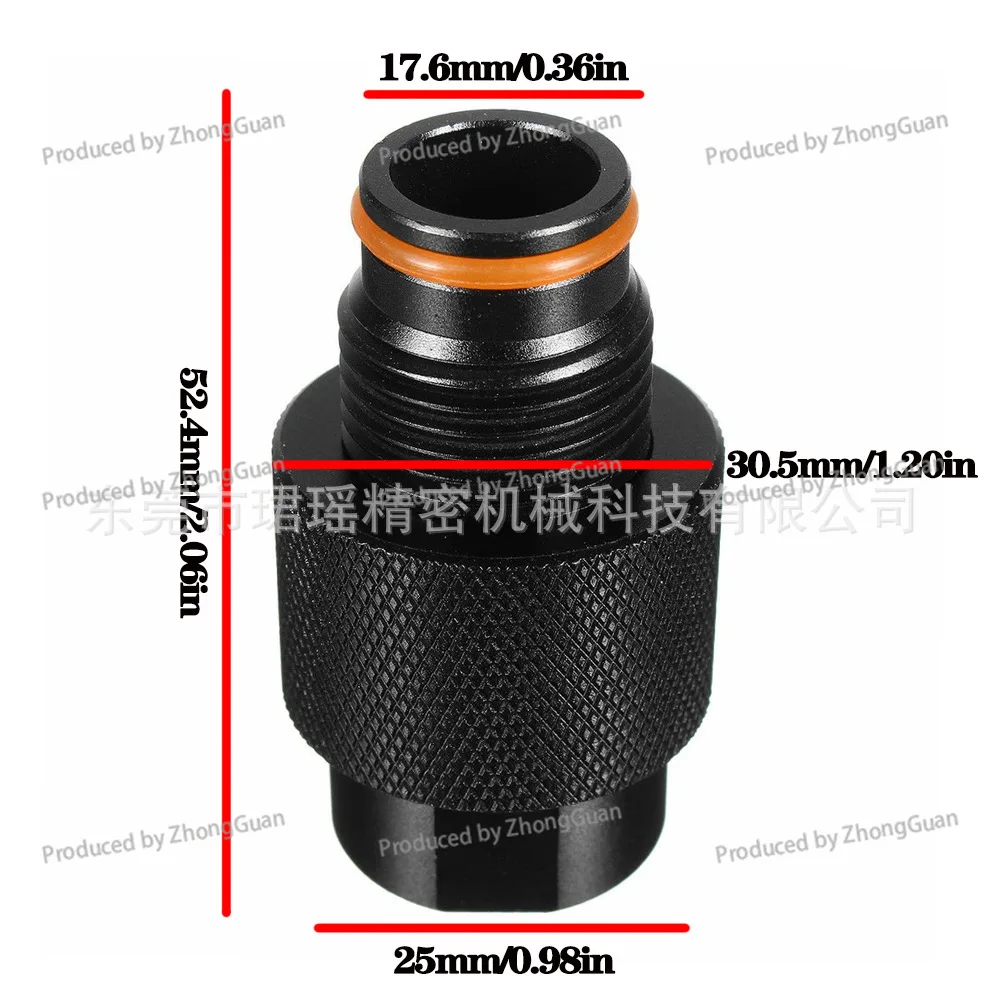 Carbon Dioxide Cylinder G1/2-14 Threaded Valve Connector Pneumatic Control Fitting