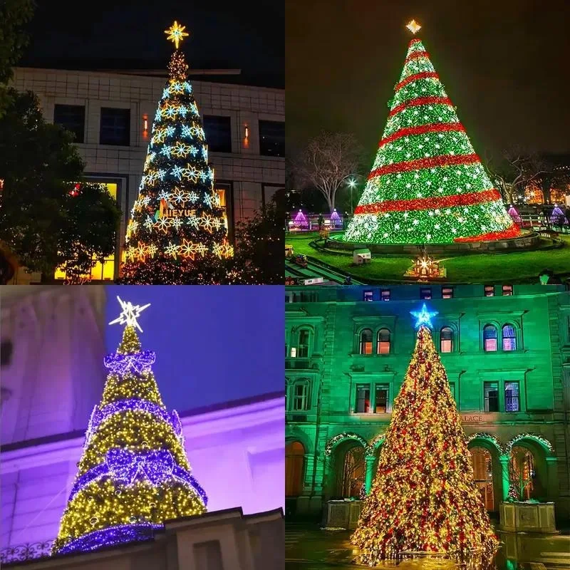 Giant Outdoor Christmas Tree Sculpture Lantern Custom Holiday Decorations for Shopping Malls Parks Event Venues