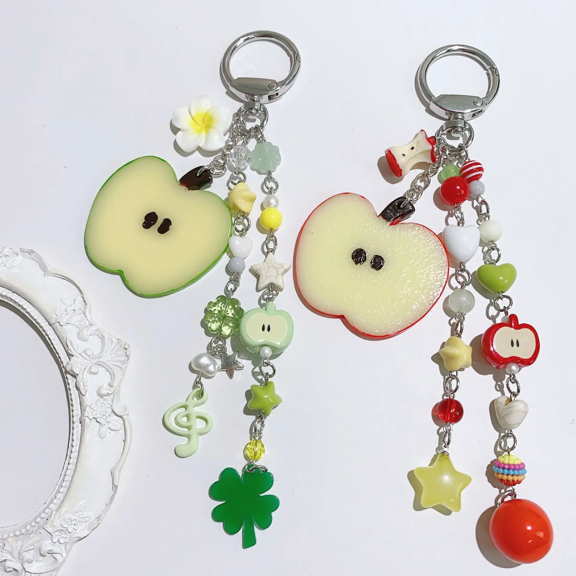Rural Lolita Accessories Creative Cute Simulation Fruit Apple Slices Bag Hanging  Bag Wear Matching Gift Decorations 2026