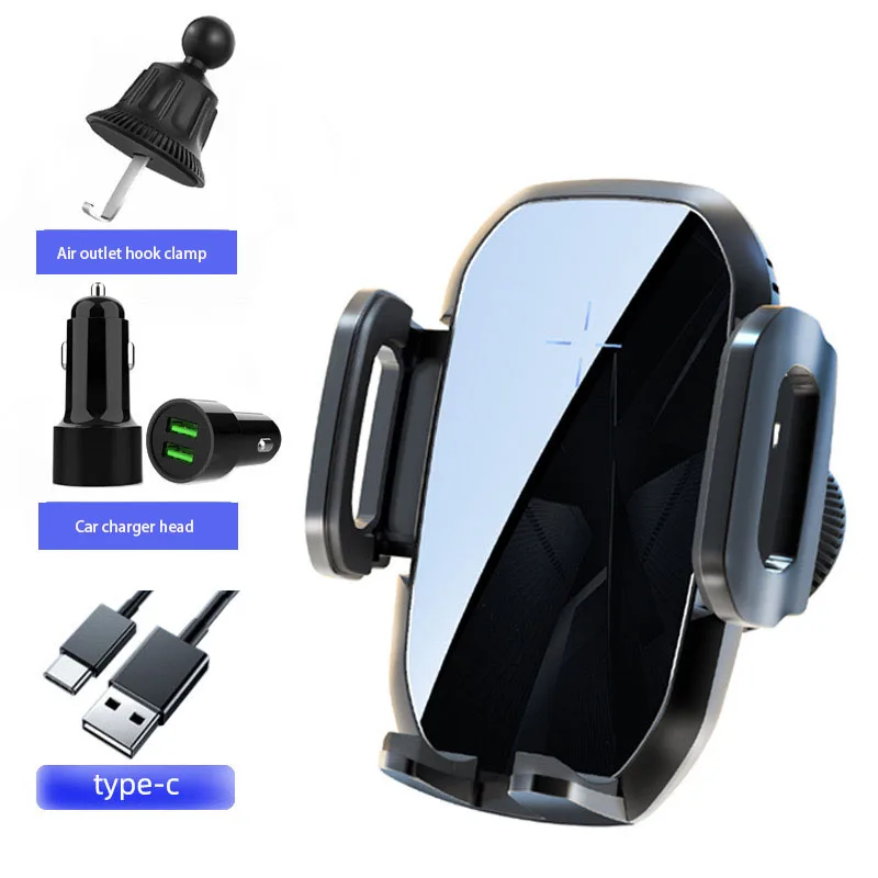 

New rotating car phone holder without blocking air conditioning navigation fixed support portable anti shake telescopic bracket