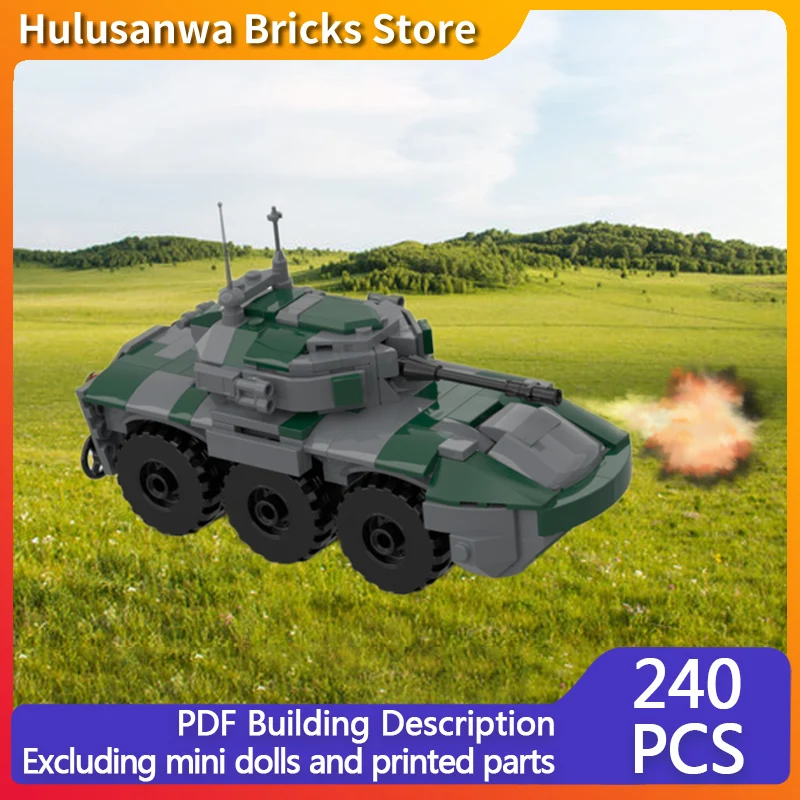

Infantry Fighting Vehicle Model MOC Building Bricks War Equipment Modular Technology Gifts Holiday Assemble Children Toys Suit