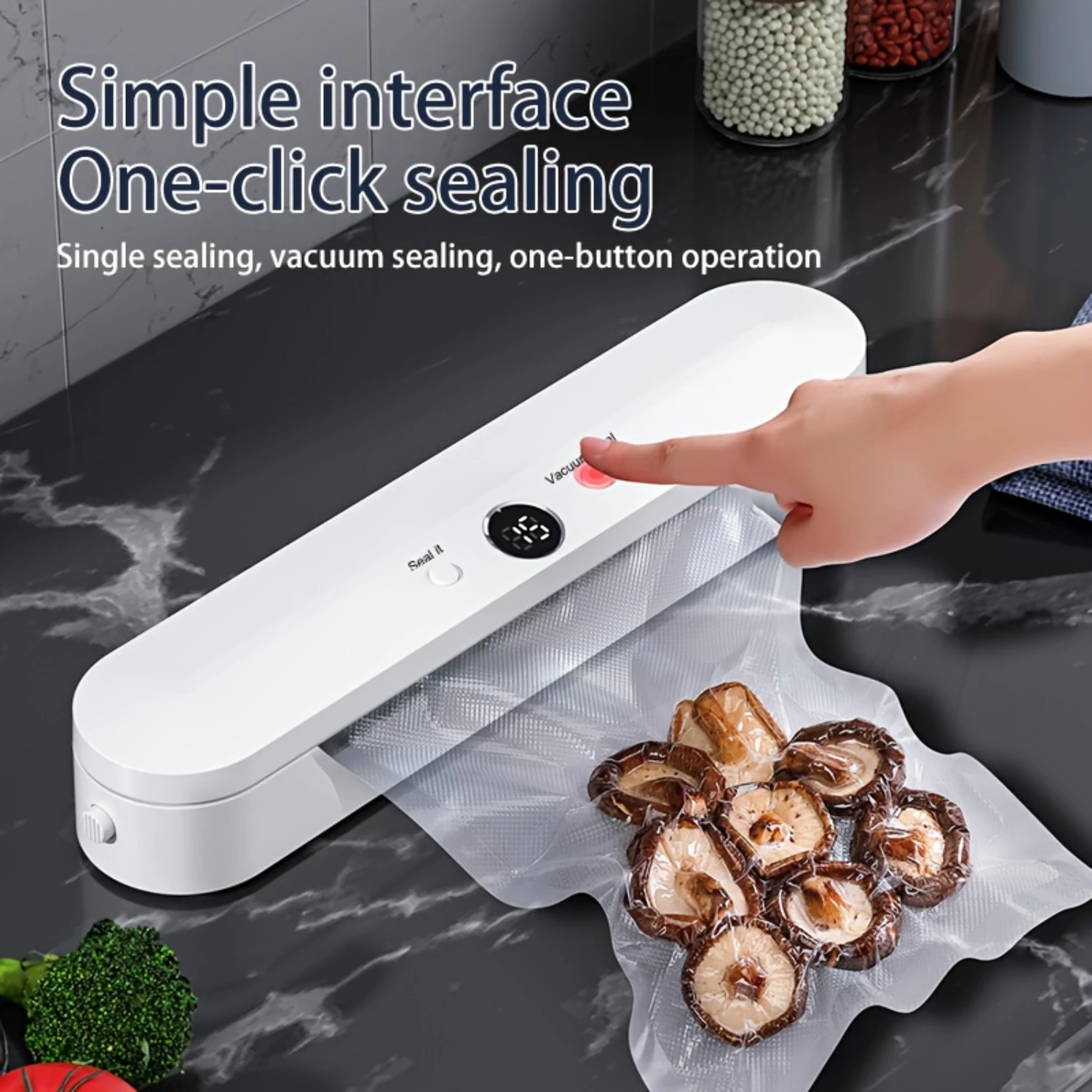 Kitchen Fresh-keeping Vacuum Sealer - Automatic Mini Food Packaging Machine for Plastic Bags