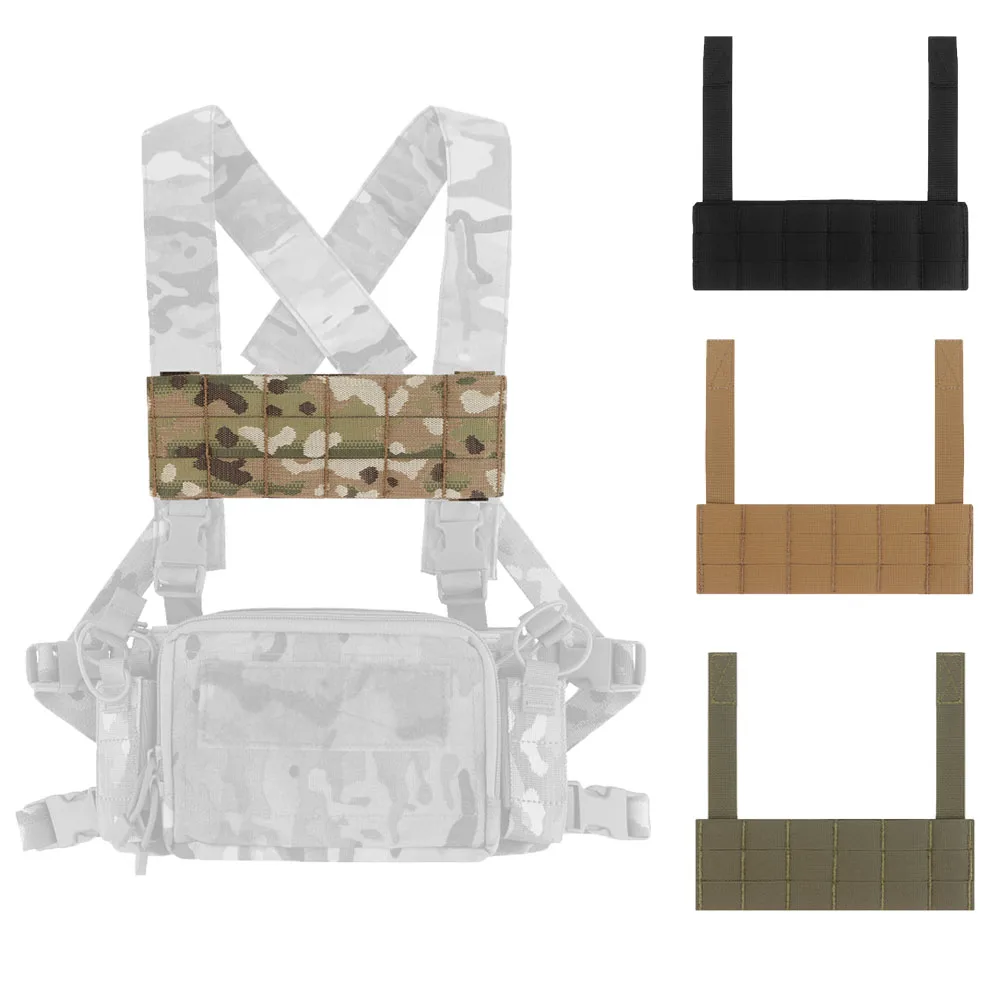 Tactical Chest Rig Harnesses MOLLE Expansion Plate Navigation Pouch Phone Case Mount D3CRM Chest Rig Hunting Vest Accessories