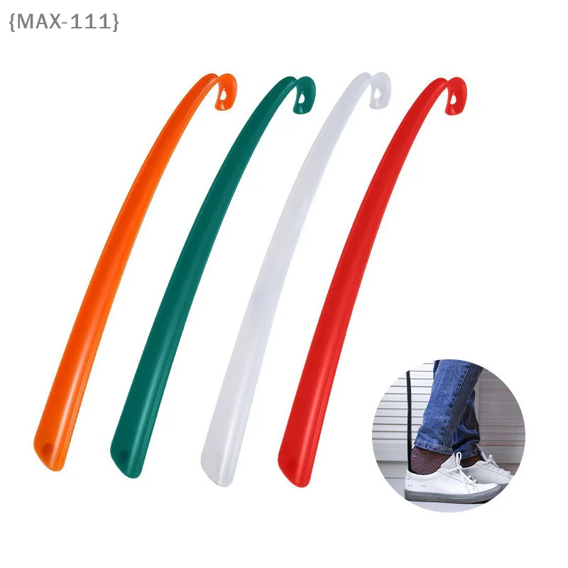 【Fe】Extra Long Plastic Shoe Horn - Lazy Shoe Helper with Long Handle for Easy Putting On