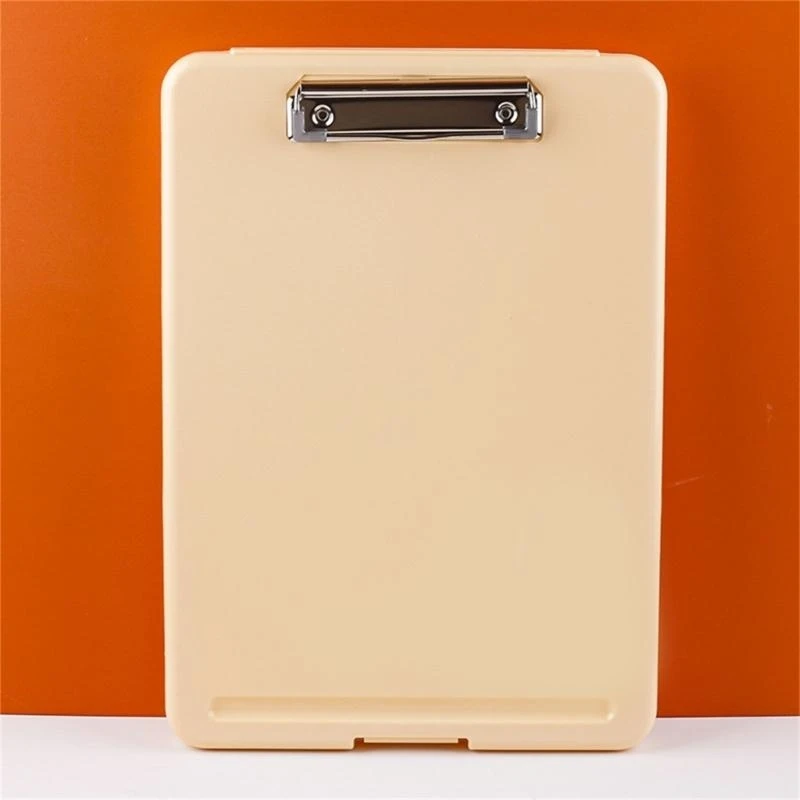W89C File Storage Case with File Clipboard Waterproof File Folder Portable File Box