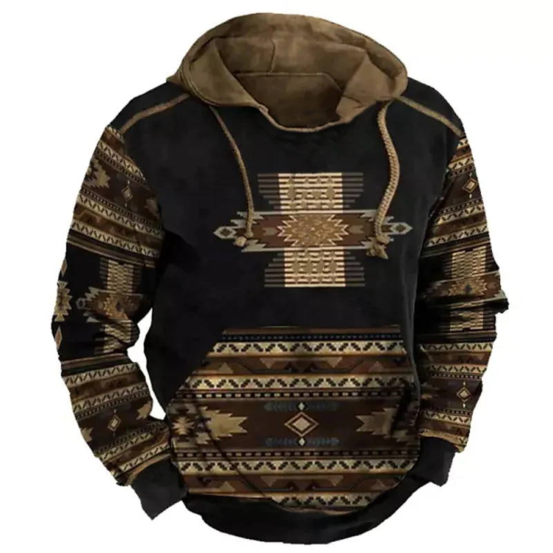 Spring Autumn Vintage Men\'s Sweatshirts Hoodie For Men Oversized Mans Clothing Casual Indian Harajuku Top Male Hoodie Hoodies