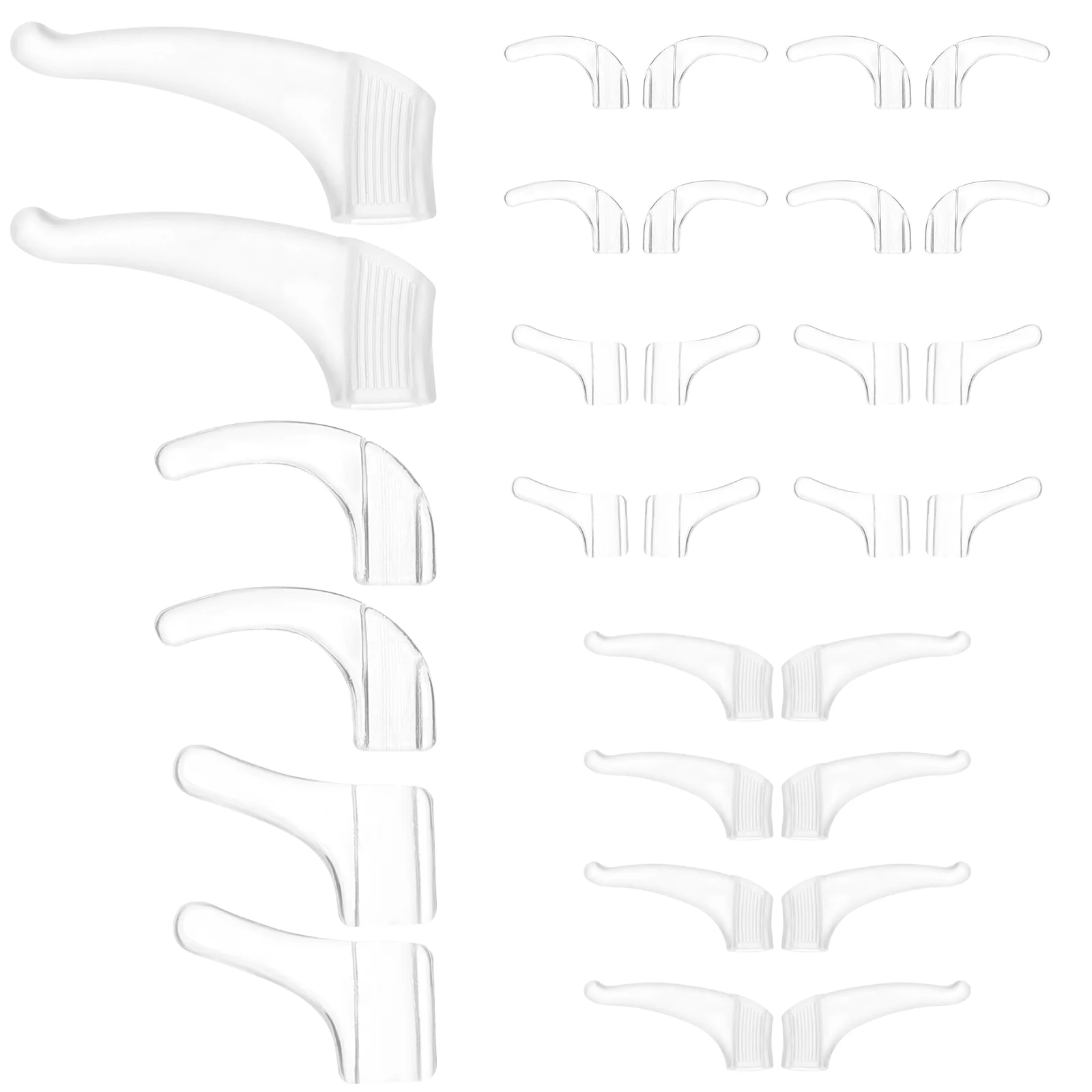 

15 Pairs Anti Glasses Ear Hooks Silicone Retainer Universal Fit Portable Eyewear Holders Reading Glasses Sunglasses
