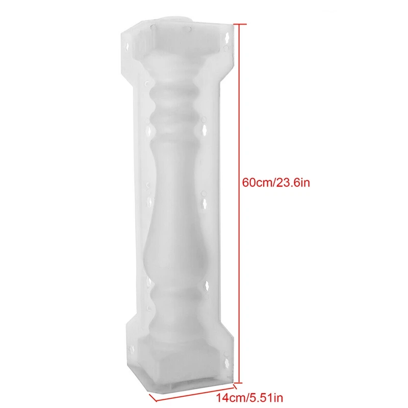 Imagem -03 - Coluna Romana Molde Varanda Jardim Piscina Cerca Cimento Trilho Gesso Concreto Molde Coluna Guardrail Edifício 60x14cm
