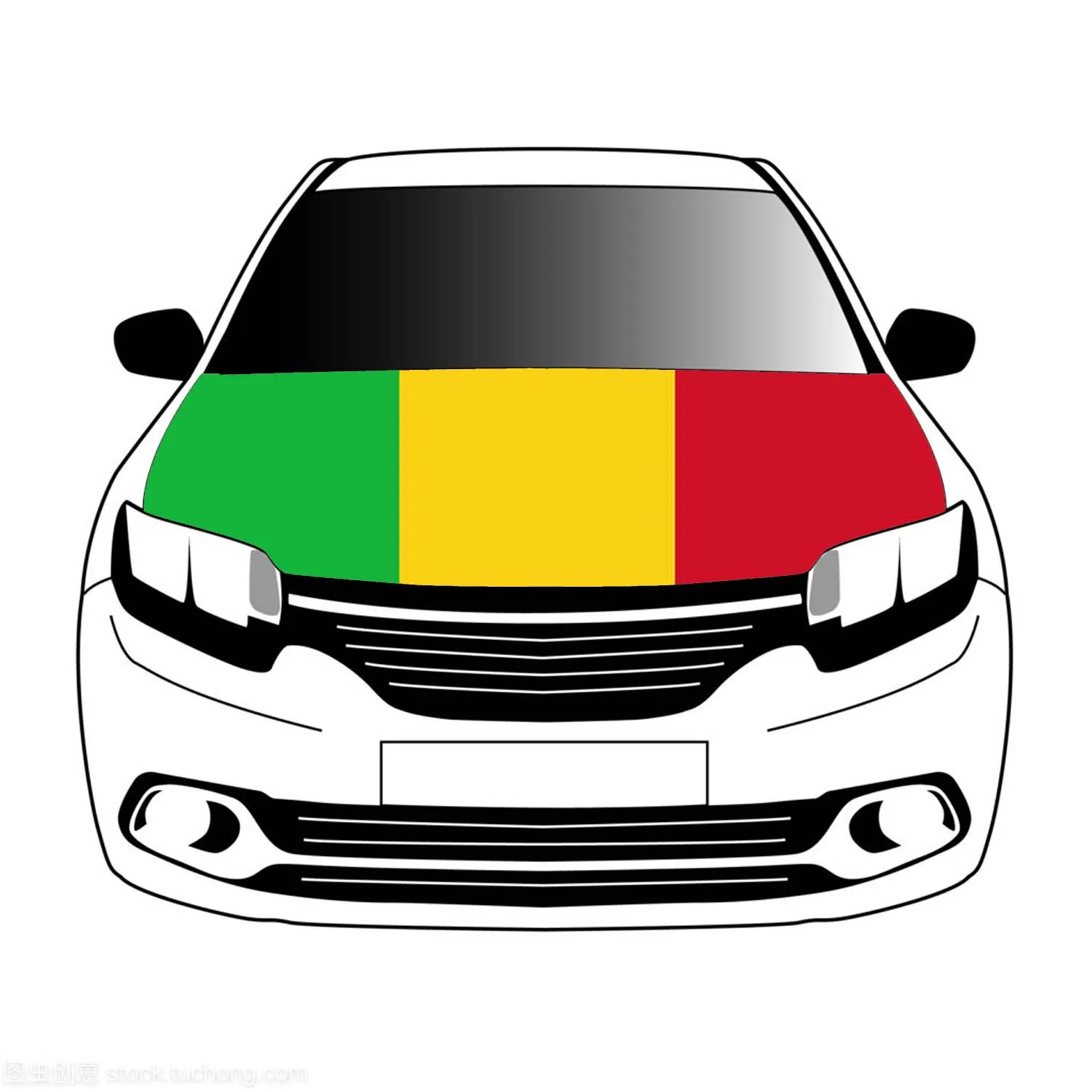 

Mali flags car Hood cover 3.3x5ft/5x7ft 100%polyester,car bonnet banner