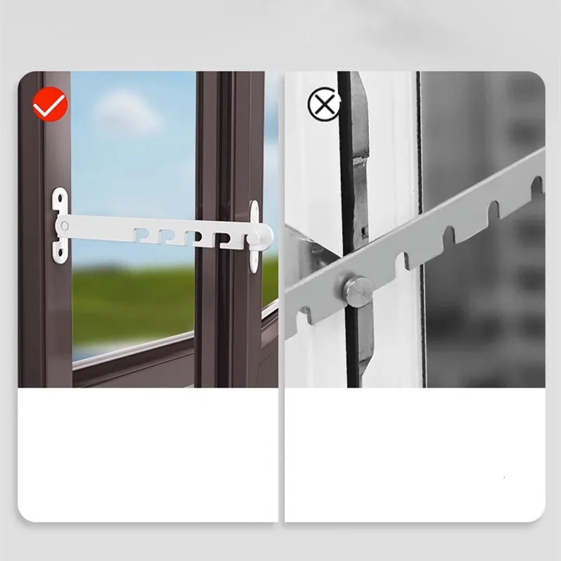 جديد نافذة داخلية المحدد مزلاج موقف سدادة بابية الرياح هدفين باب أمان المنزل النوافذ وشاح قفل حماية سلامة الطفل #3