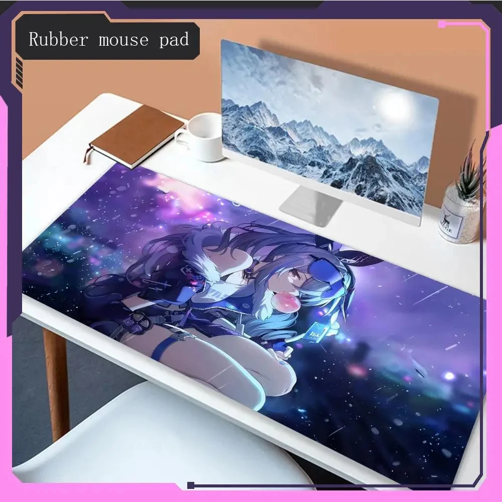 Many people like it Mouse Pad Honkai Star Rail Silver Wolf Animation mouse pad accessories desktop Hot selling items laptop game