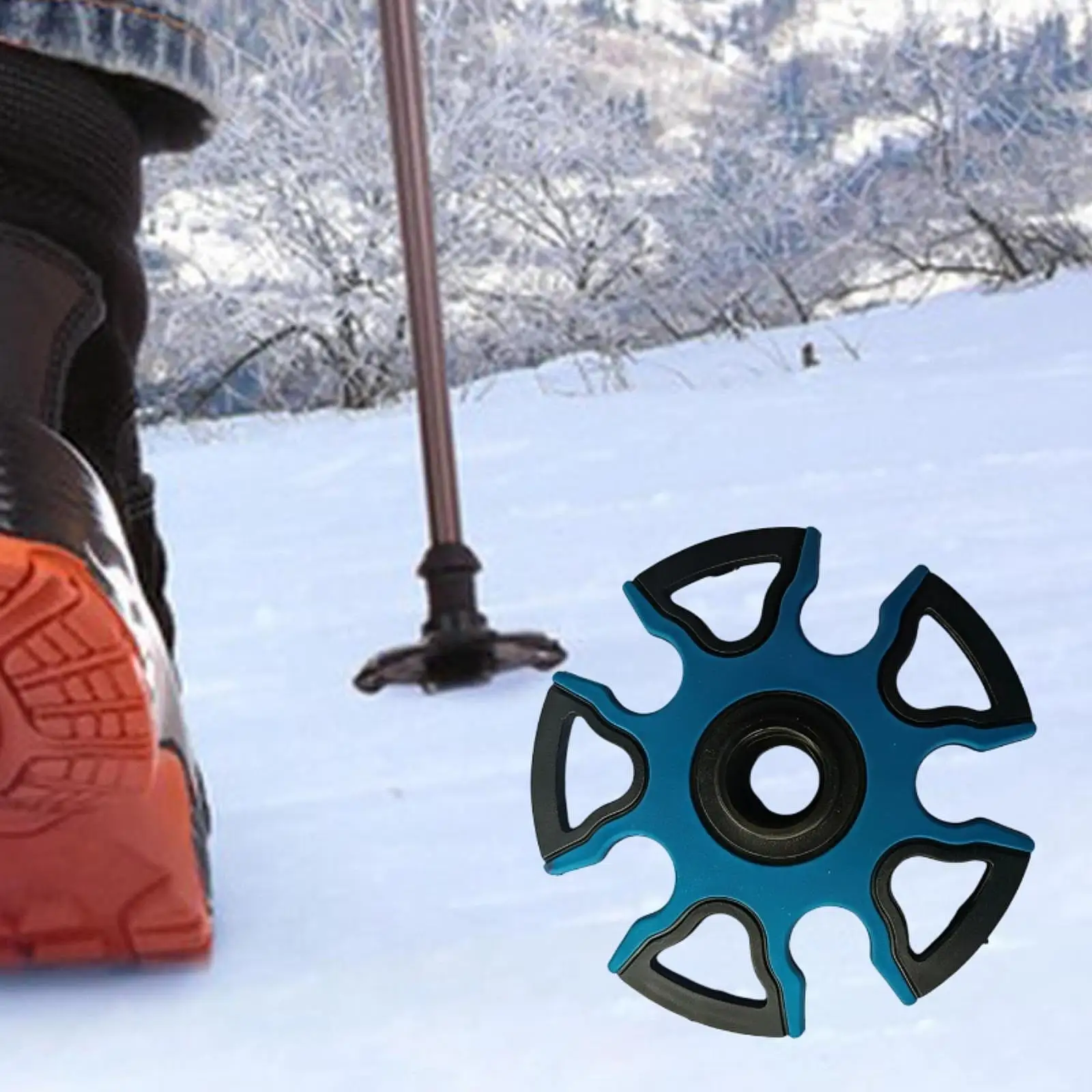 Cesta para bastón de trekking, accesorios para bastón de senderismo de nieve y barro de TPR, punta de repuesto para bastón de esquí para equipo de aventura al aire libre