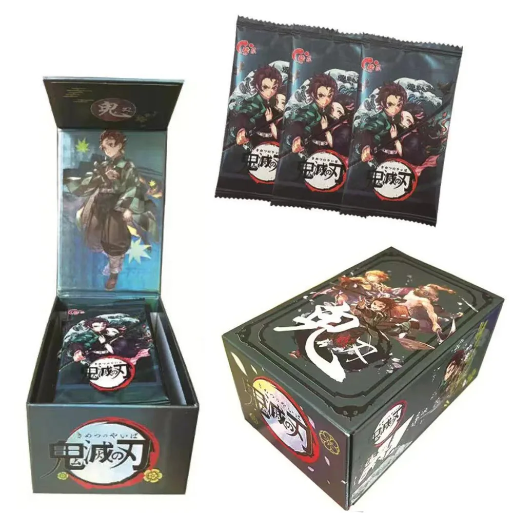 

New Demon Slayer Cards Infinite Train SSP Card Diamond Rare Card Tanjirou Kamado Nezuko Character Collection Kids Toy