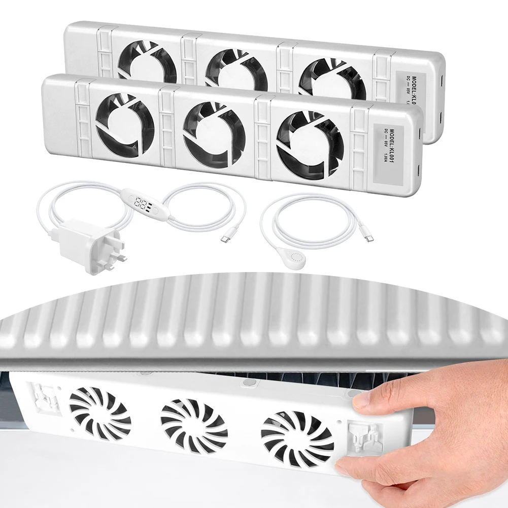 Easy Installation Radiator Fan Hvac Smart Radiator Ventilator Fan Quiet Operation Flame Retardant ROHS Certified