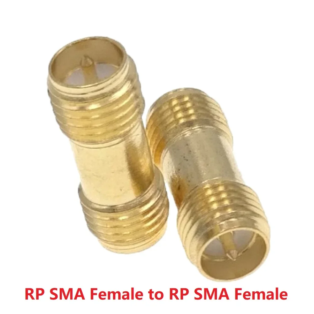 Conector RF chapeado a ouro reto, SMA fêmea para adaptador fêmea SMA