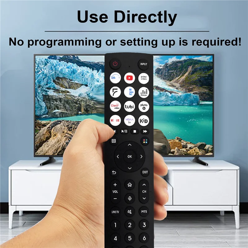 

【Must-Haves】ERF2D36H Replace Remote Control For Hisense Smart TV 43A53FUV 50A53FUV 55A53FUV 65A53FUV 43A51HUV 55A51HUV 50A66FUA