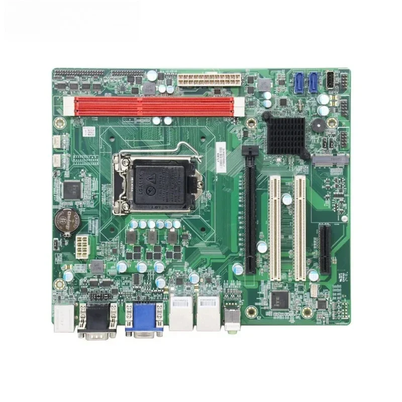Linkleaps H81 B85 Chipset Industrial Micro ATX Placa-mãe com LGA1150 para 4a geração Core I7 I5 I3 Dual GbE LAN 6 RS485 COM
