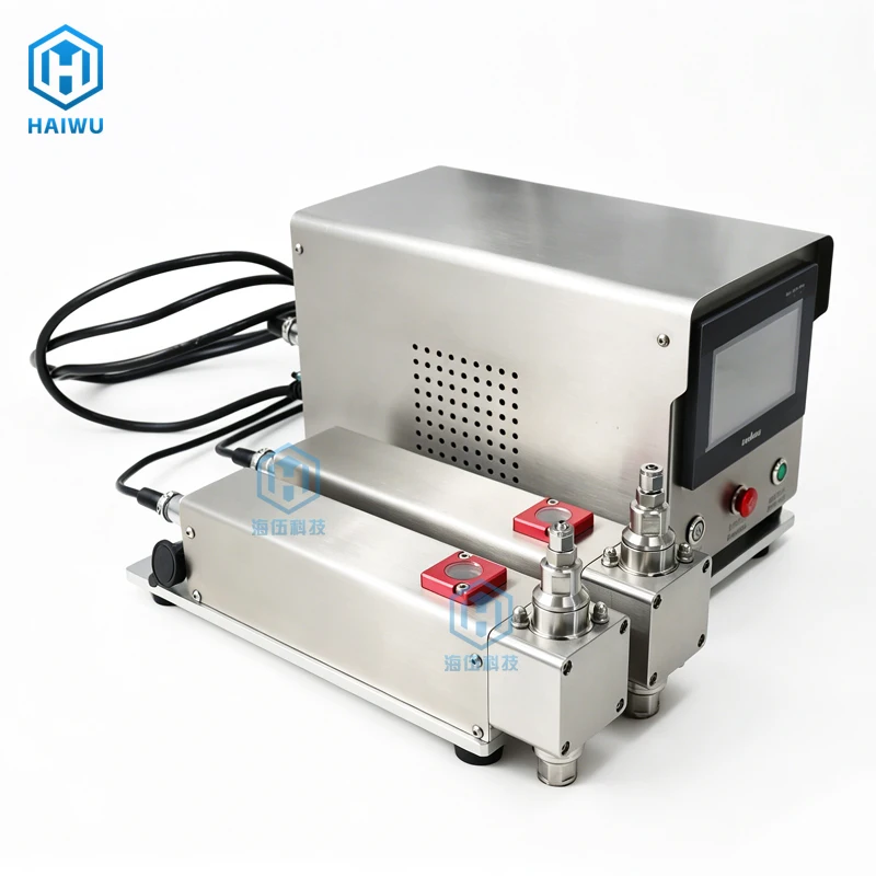 Semi Automatic Ceramic Plunger Dosing Pump Stepper Motor High Accuracy for Oil Vial Liquid Control 110V 220V