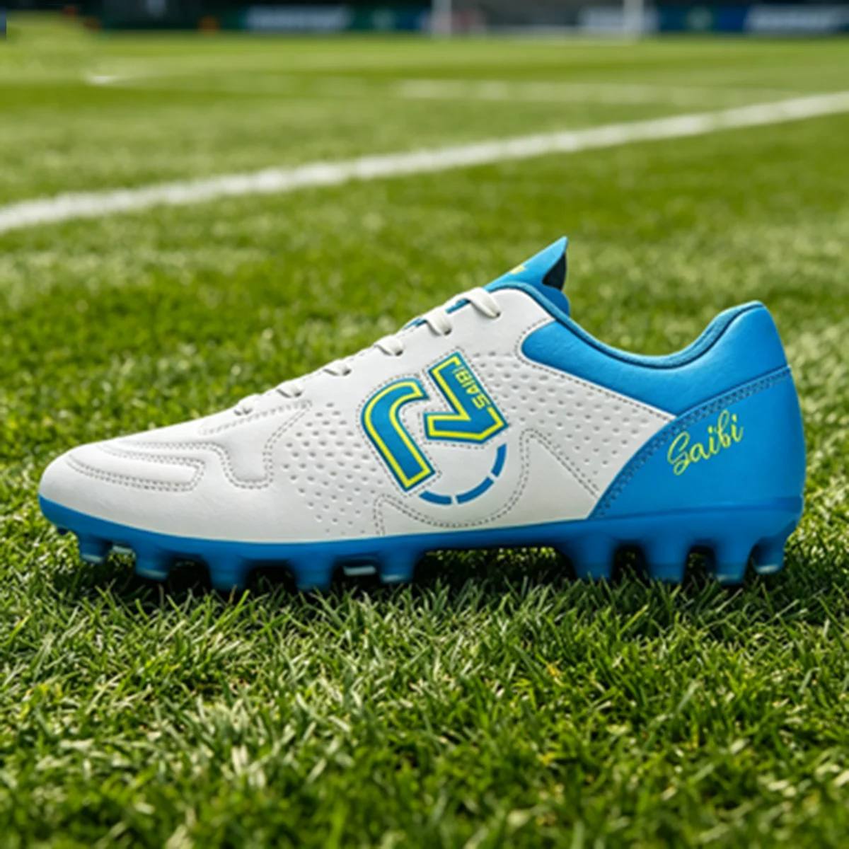 

All Grass Ground AG FG Soccer Boots Thickened TPU Sole Premium PU Fabric Upper Anti-abrasion for Long Time Wearing