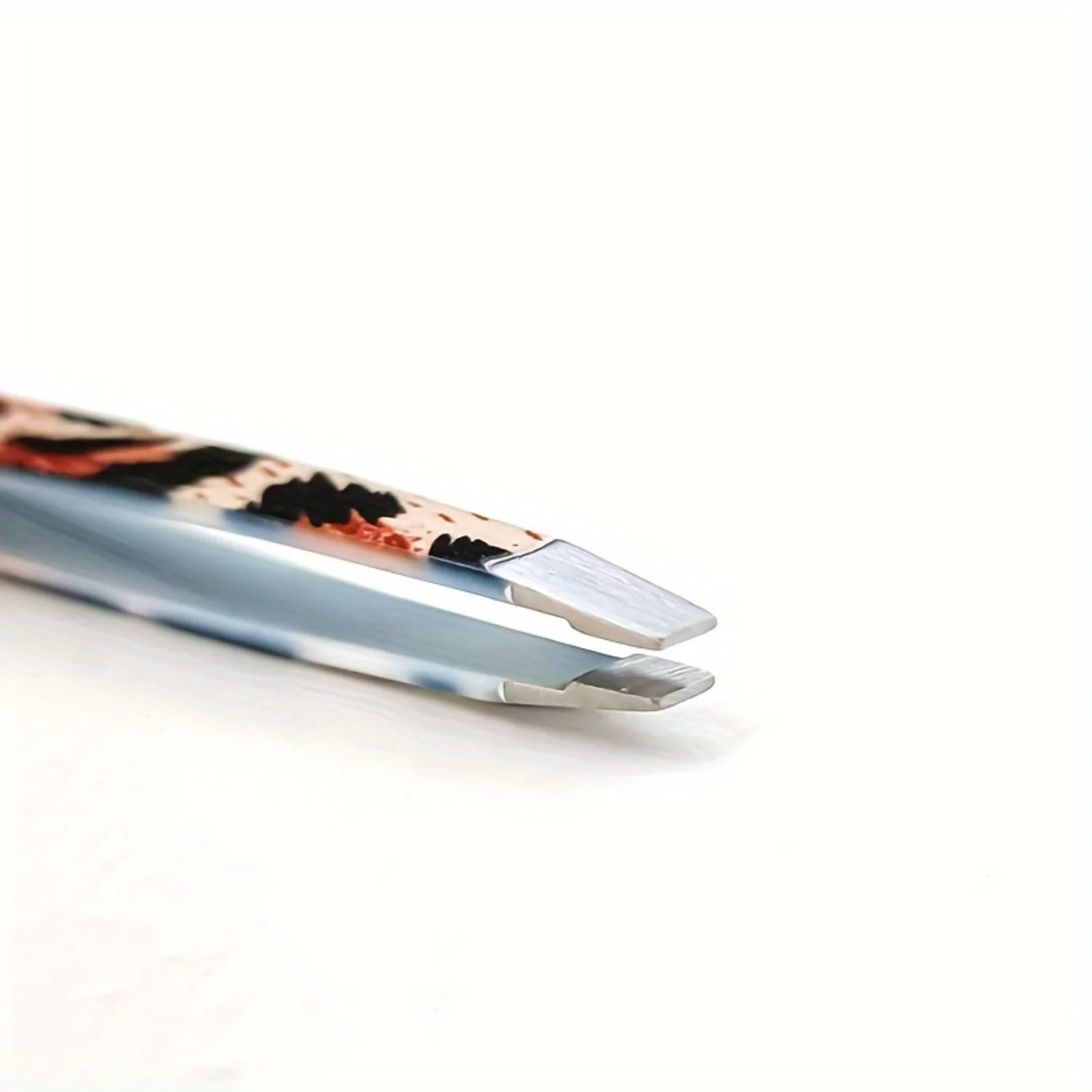 4pcs. Beauty Facial Retouching Leopard Print Tweezers, All-metal , High-precision Clamp, Can Be Used To Retouch Eyebrows, Eyelas