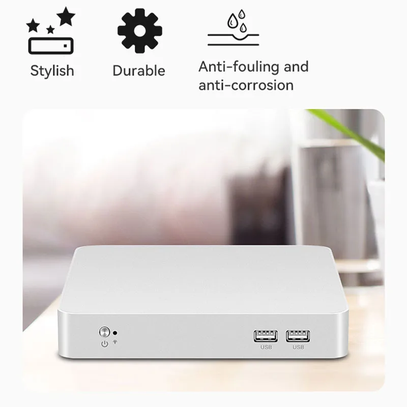 Tolibek home mini pc inter neuer Prozessor der 12. Generation n100 unterstützt win10/11 Linux Wifi Firewall mit HDMI VGA 6 * USB Office Computer