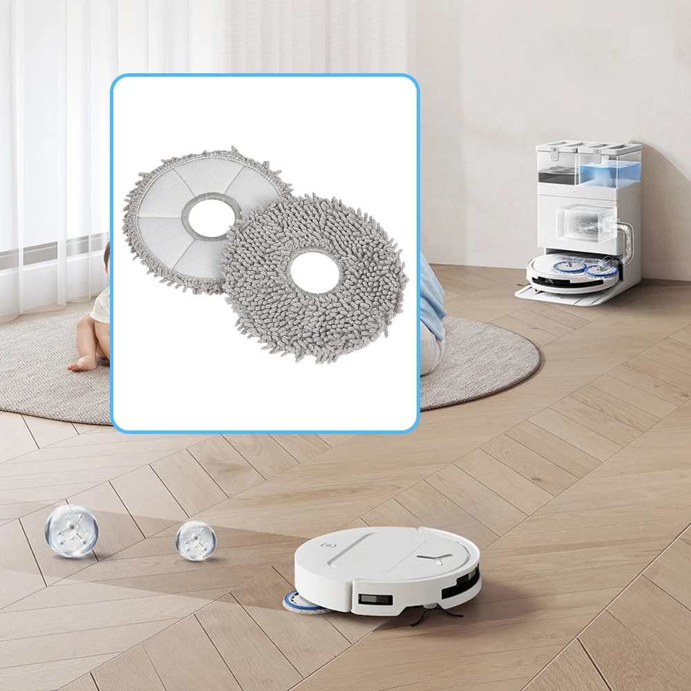 Mop Pad For ECOVACS Deebot X1 Omni X2 Omni T30 Pro Omni X1 X2 T5 T50 T10 T20 Omni T30s combo Mop Cloth Robot Vacuum Cleaner view 3