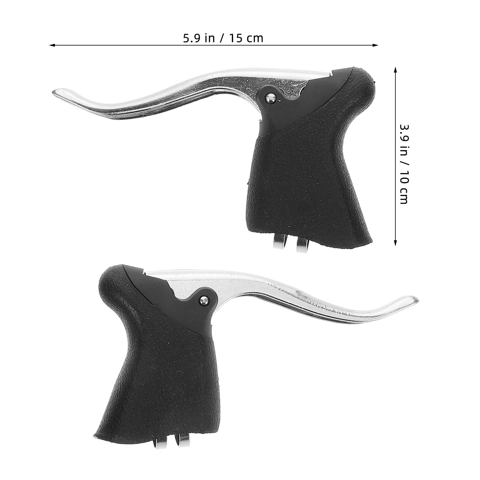 2Pcs Bicycle Brake Levers Road Bike Drop Handlebar Compatible Front Rear Braking Lightweight Alloy for Cycling