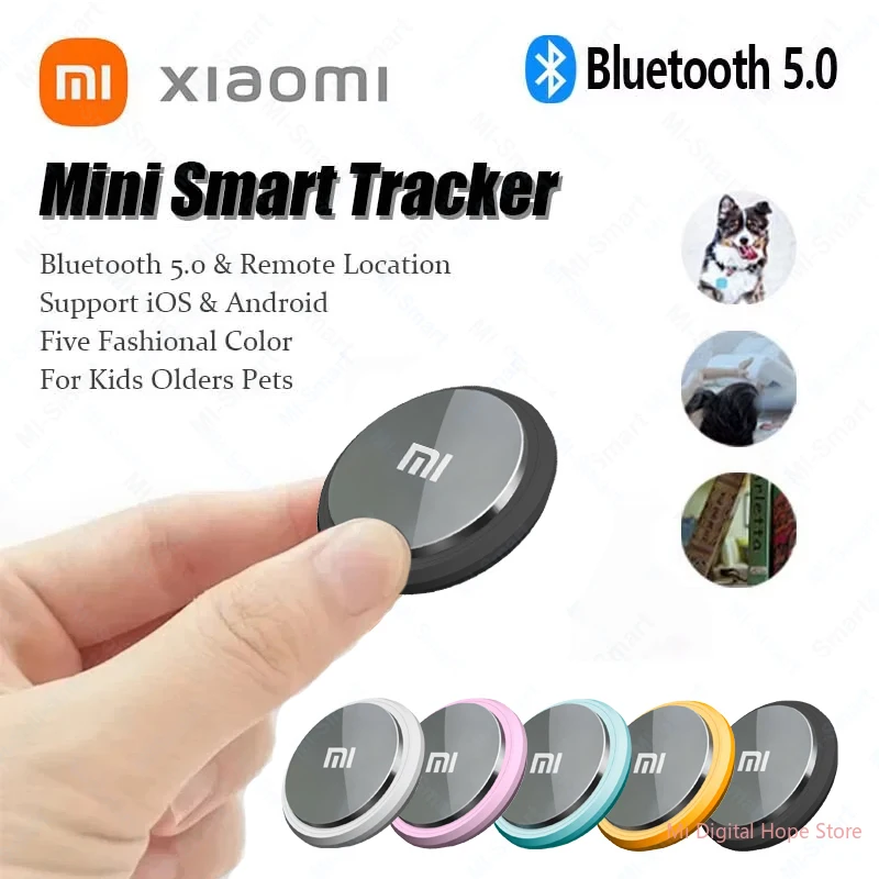 Xiaomi Mini Smart Anti-Lost Tracker Reminder For Pets Kids Bag Wallet 5G Bluetooth GPS Device Air Tag Finder Tracking Locator