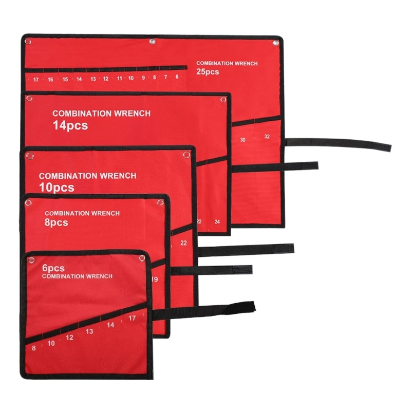 Tool Roll Large Oversized Pouches Wrench Roll for Frames, Electricians, Plumbers