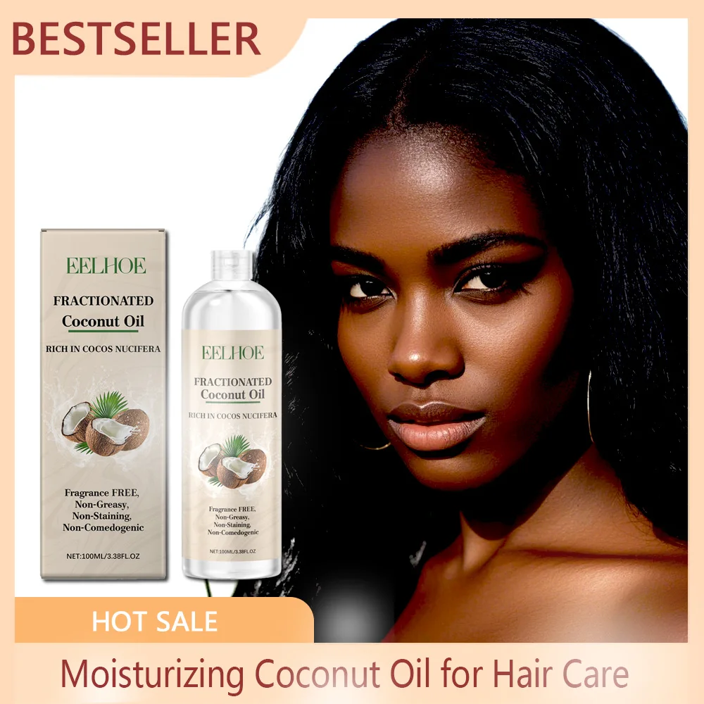 Coconut Oil for Hair Care - Moisturizing, Nourishing, Making Hair Smooth and Silky, Repairing Dryness, and Keeping Moisture