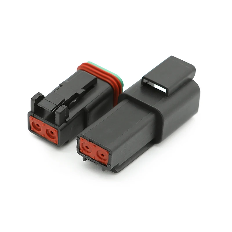 

DT04-2P-E004 Deutsch Factory Car connector Male female docking 2pin black male head with terminal 1060-16-0122