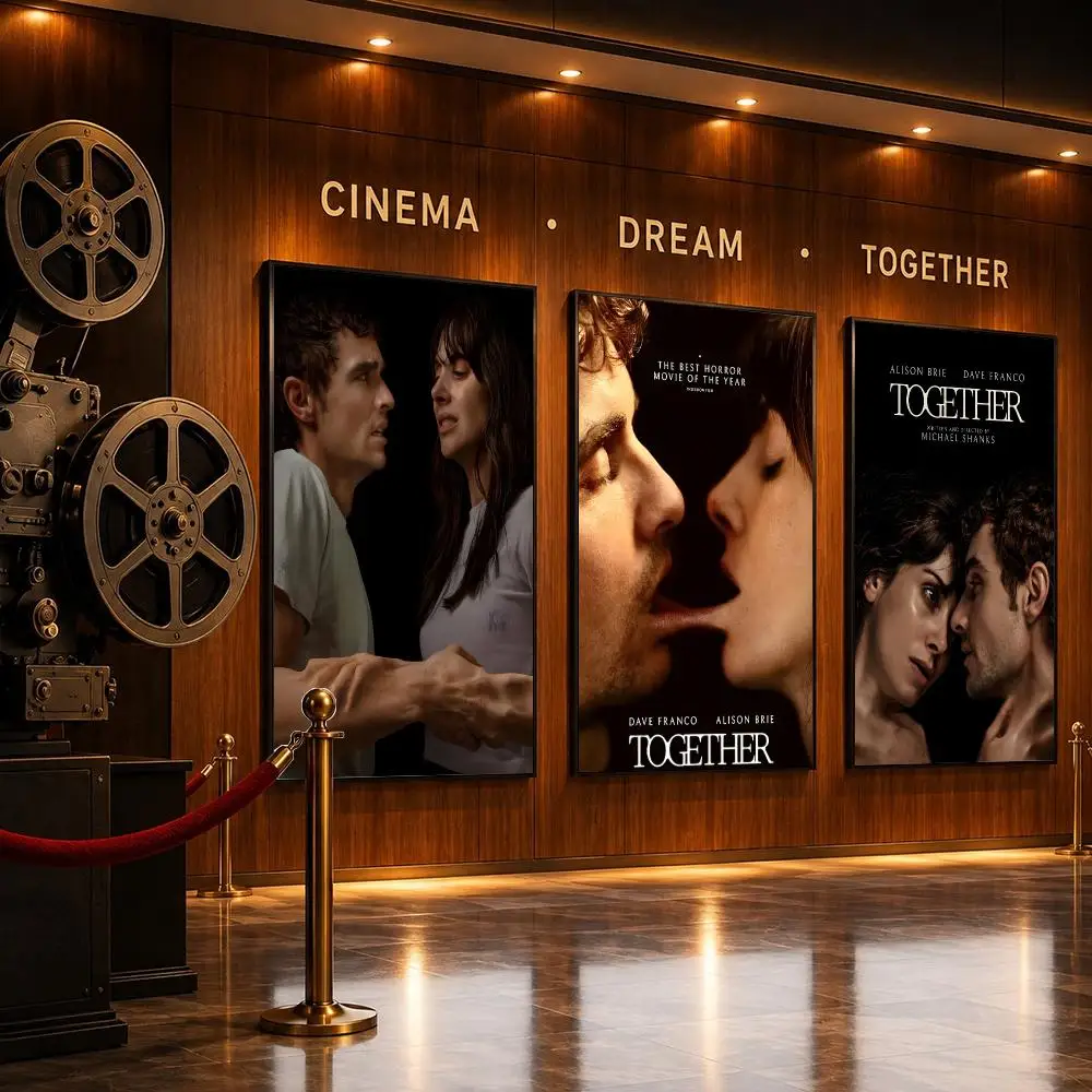 Romantic Movie T-Together Poster HD Home Sticky Wall Waterproof Home Living Room Bar Aesthetic Decor