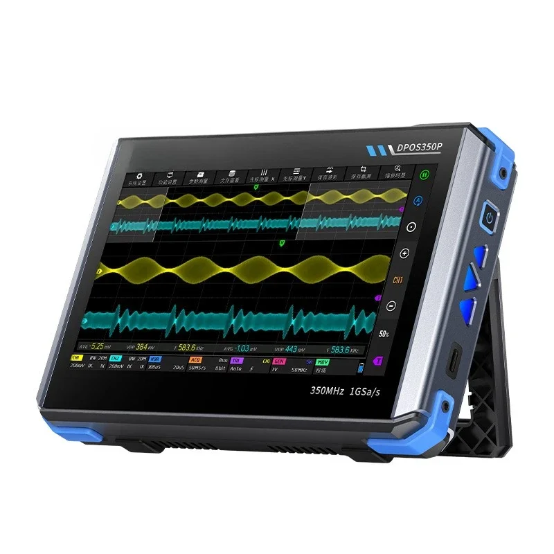 

4-In-1 350M Flat Panel Oscilloscope, Signal Generator Spectrum Analyzer Frequency