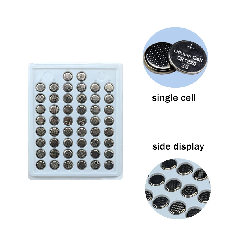 500pcs 100% New CR1220 3V Lithium Button Cell Batteries Watch Coin Battery Car Remote Control CR1220 ECR1220 LM1220