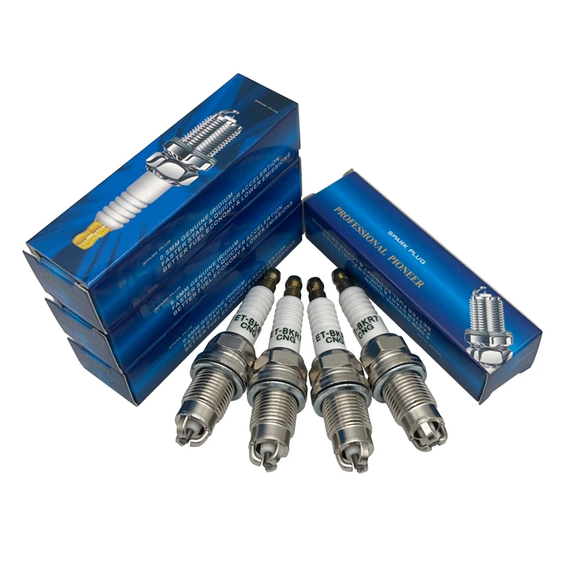 4pcs LPG CNG LNG Spark Plug ET-BKR7-CNG FOR IK20TT VK20 BKR6EIX PFR7B-D BKR7EIX BKR-GAS LPG1 BKR6EIX-5LPG IFR7F-4D BKUR6ET-10