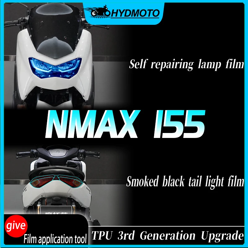 For Yamaha NMAX 155 NMAX155 2020 2021 2022 Instrument Film Headlight Film Smoked Tail Lamp TPU Transparent Protective Film