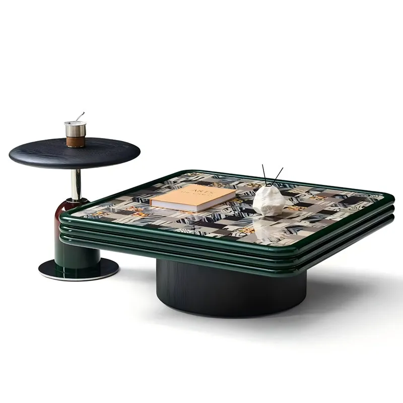 Black Arabic Coffee Tables Round Luxury European Apartment Bauhaus Coffee Tables Living Room Vintage Mesa De Centro Furniture