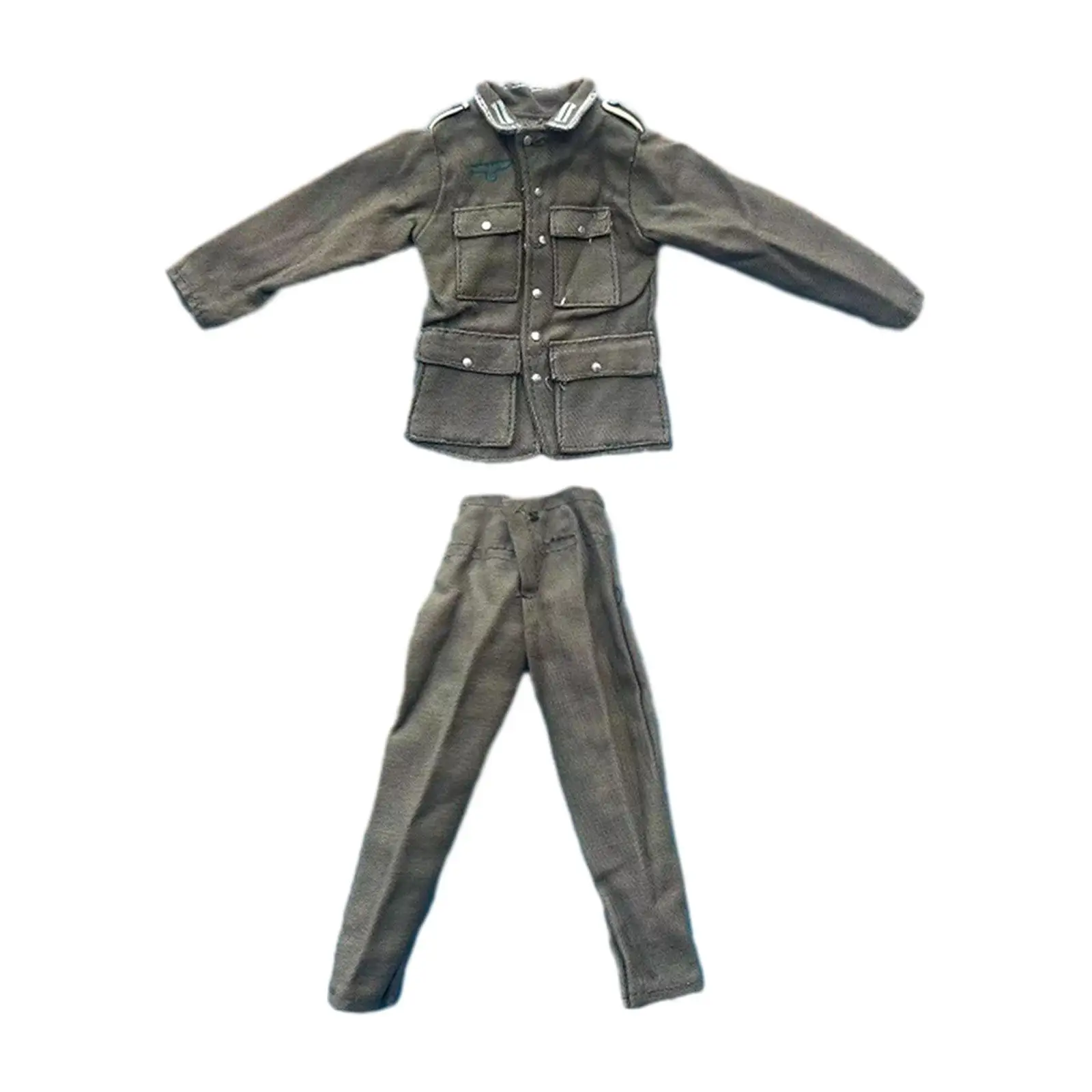 Veste et pantalon faits à la main pour figurine masculine, uniforme d'entraînement complet, tenue pour 12 figurines en effet, accessoire, beurre, échelle 1/6