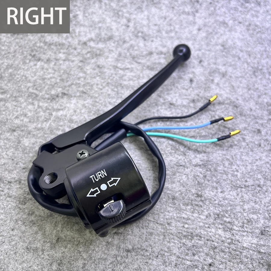 Left Right Alloy Black Motorcycle Handlebar Switch With Brake Clutch Lever Turn Signal Light Button For Suzuki Haojue AX100 A100