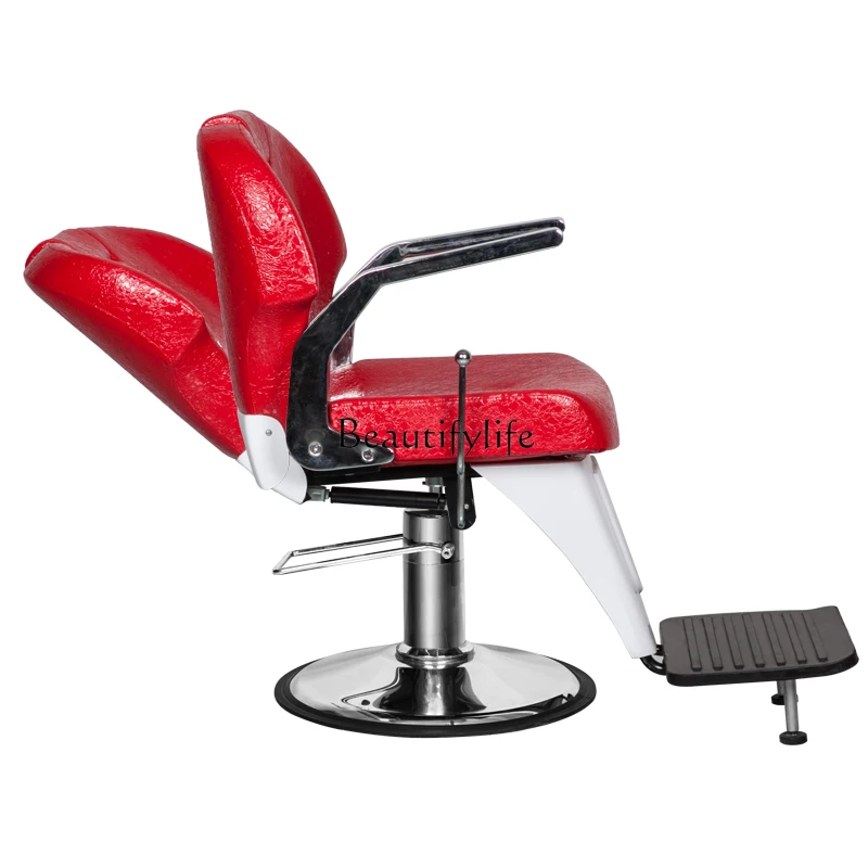 High-End Barber Hot Dyeing Chair Can Be Put down Barber Chair