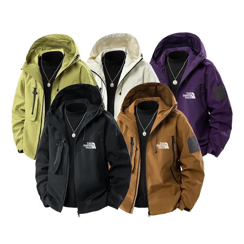 2025 New Men's Waterproof Cycling Jacket, Mountain Bike Riding Coat,  Windbreaker, Camping Hiking Windproof Outdoor Jacket