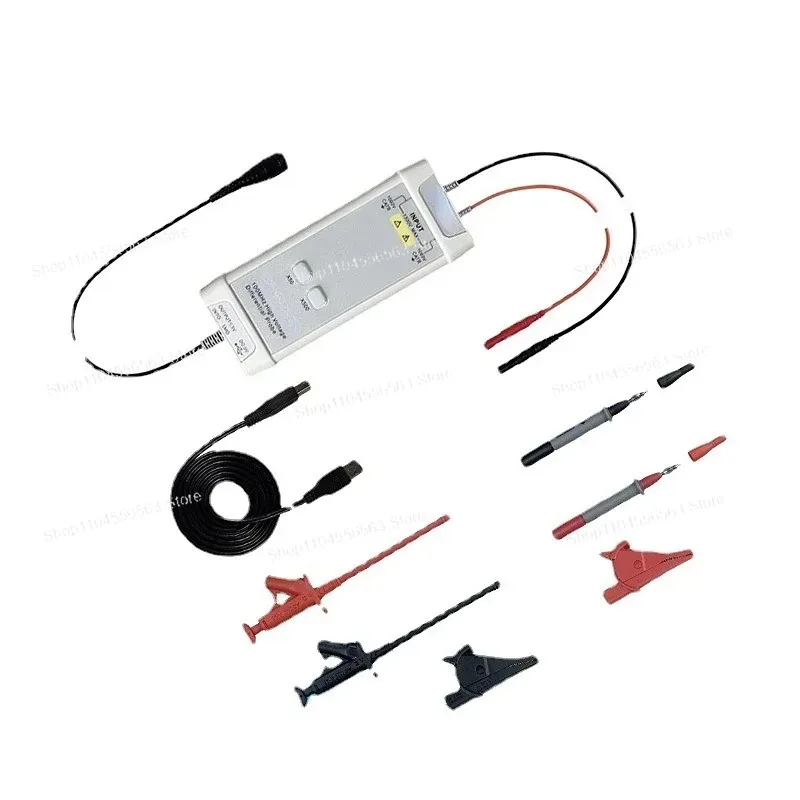 100MHz 1300V High Voltage Differential Probe Kit 3.5ns Rise Time 50X/500X for  USB Power