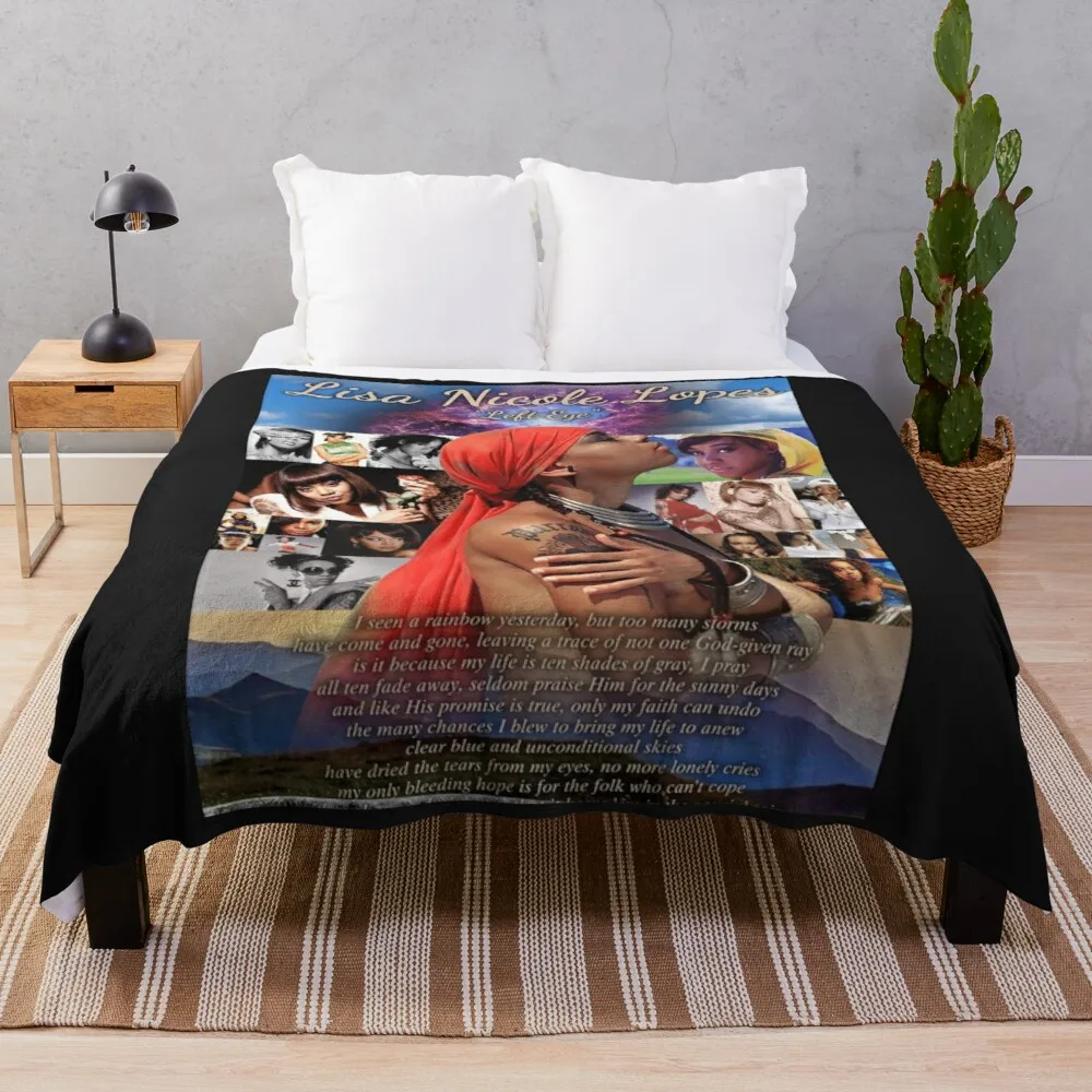 Lisa Lefteye Lopes Collage Classic Throw Blanket king flannel blanket