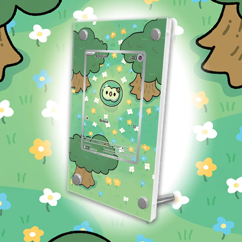 Cartões pokemon display ptcg sv11b solose anime jogo coleção expandir arte presentes auto feito acrílico caso protetor chaveiro brinquedos