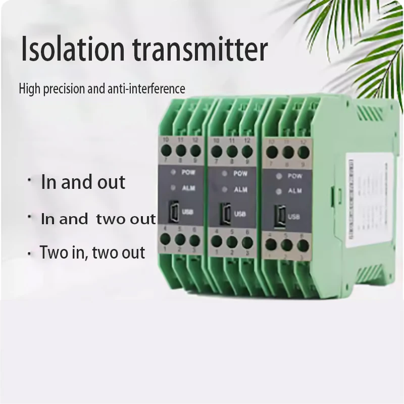 Isolation transmitter integrated temperature transmitter module 4-20mA isolator one in one out sensor 0-10V